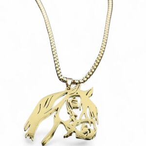Gold Horse Pendant Necklace Gold Plated | NWOT